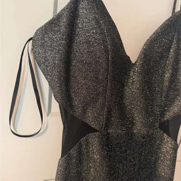 Trixxi Black and Silver Maxi Dress - Picture 3 of 7